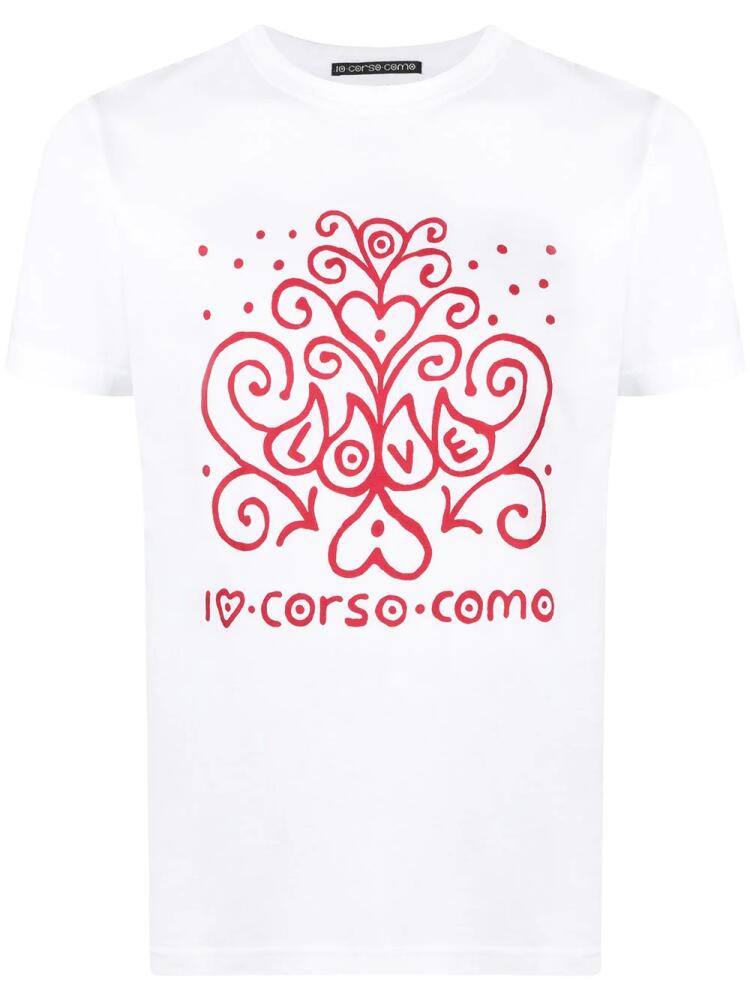 10 CORSO COMO logo-print short-sleeved T-shirt - White Cover