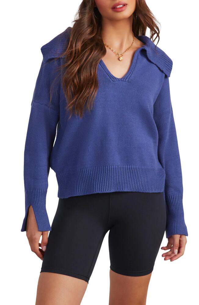 VICI Collection Avaleigh Collar Sweater in Navy Cover