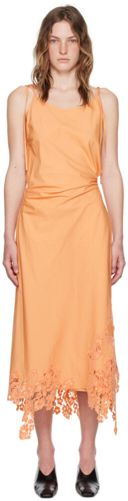 Acne Studios Orange Wrap Maxi Dress Cover