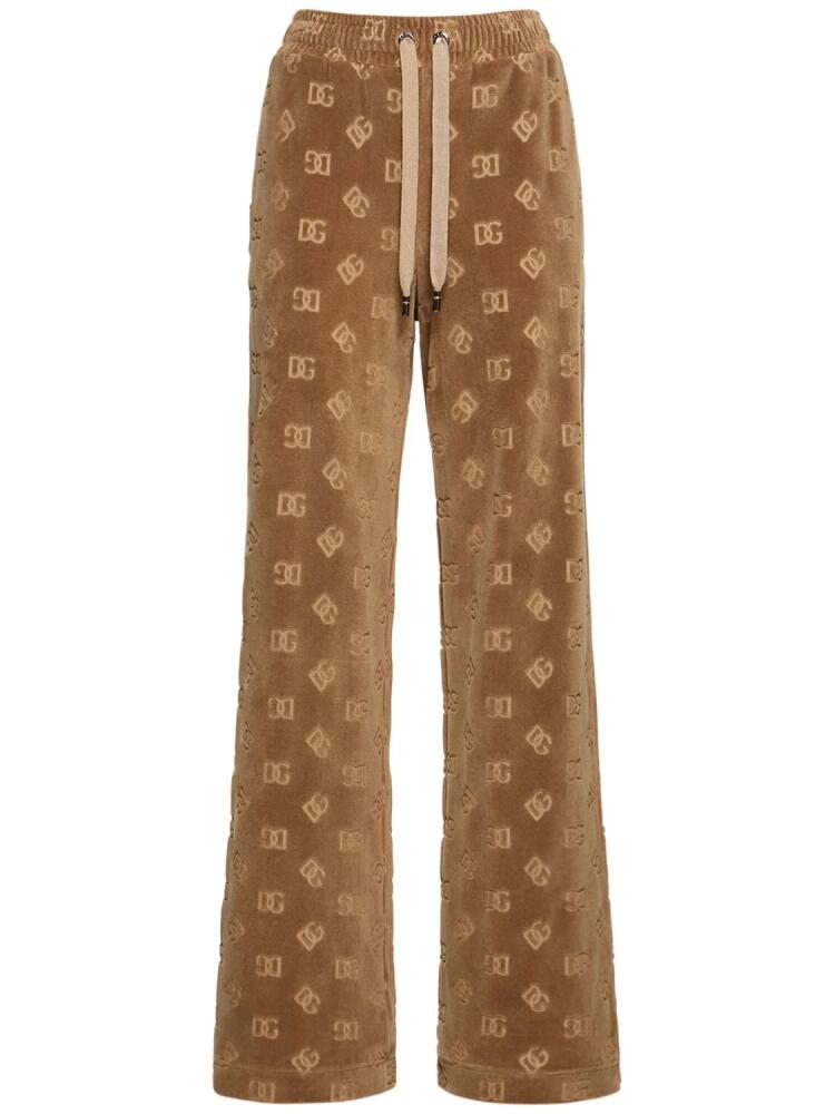 DOLCE & GABBANA Monogram Chenille Sweatpants Cover