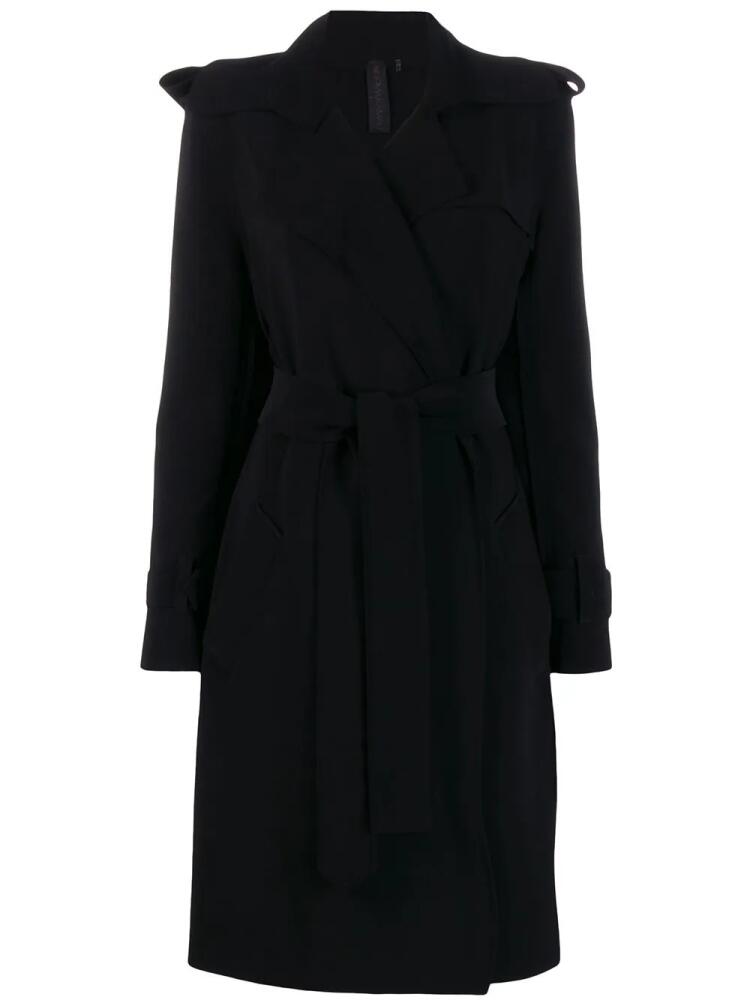 Norma Kamali belted trench coat - Black Cover