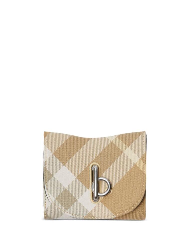 Burberry Rocking Horse check wallet - Neutrals Cover