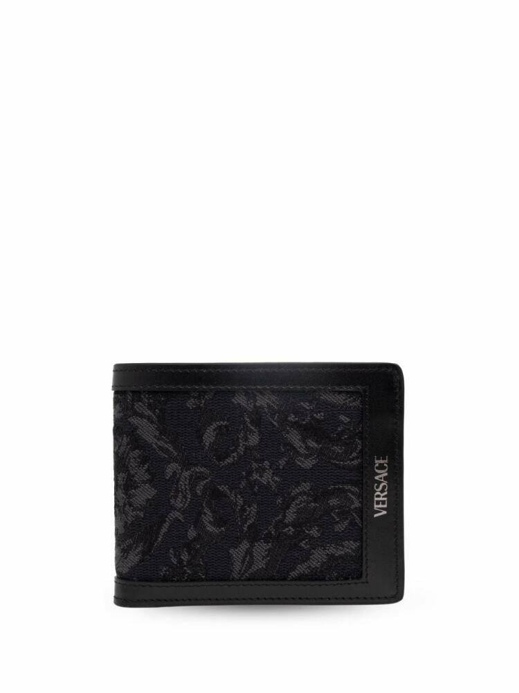 Versace Barocco jacquard wallet - Black Cover