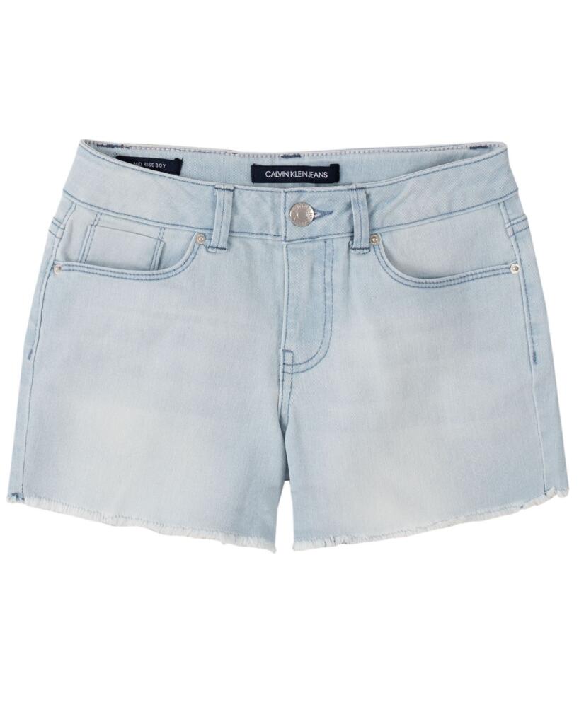 Calvin Klein Big Girls Cut-Off Boyfriend Denim Shorts - Stratus Cover