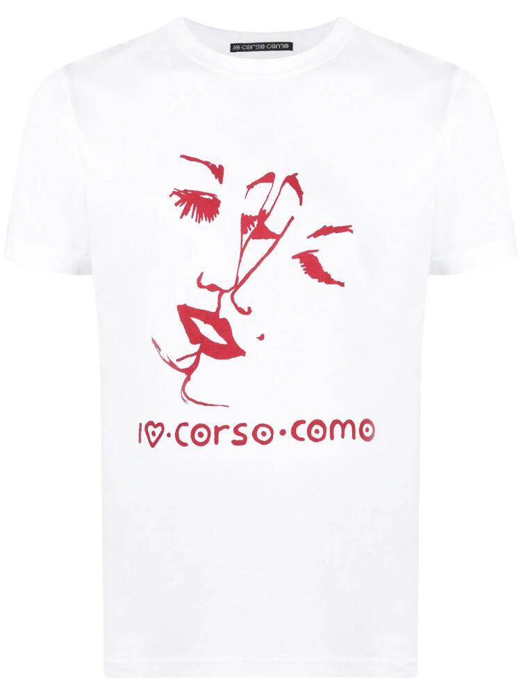 10 CORSO COMO graphic print short-sleeved T-shirt - White Cover