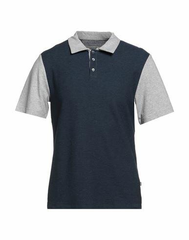 Momo Design Man Polo shirt Midnight blue Cotton, Polyester, Elastane Cover