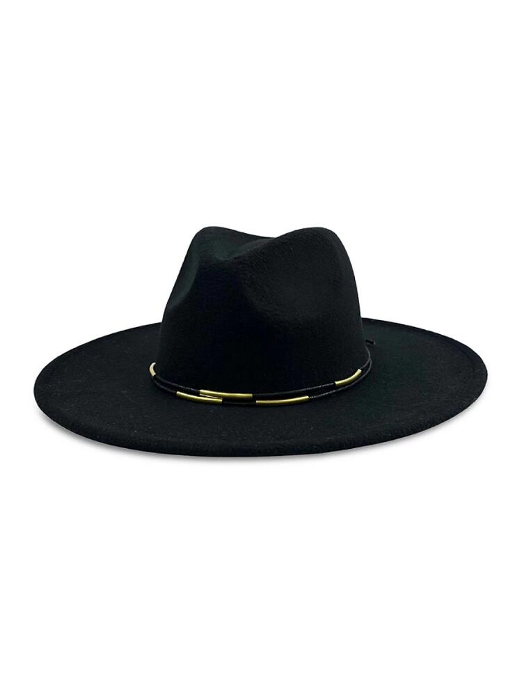 MARCUS ADLER Women's Felt Panama Hat - Black Cover