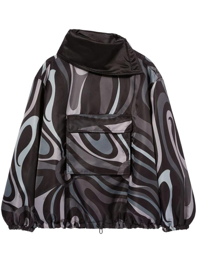 PUCCI Marmo-print windbreaker - Black Cover