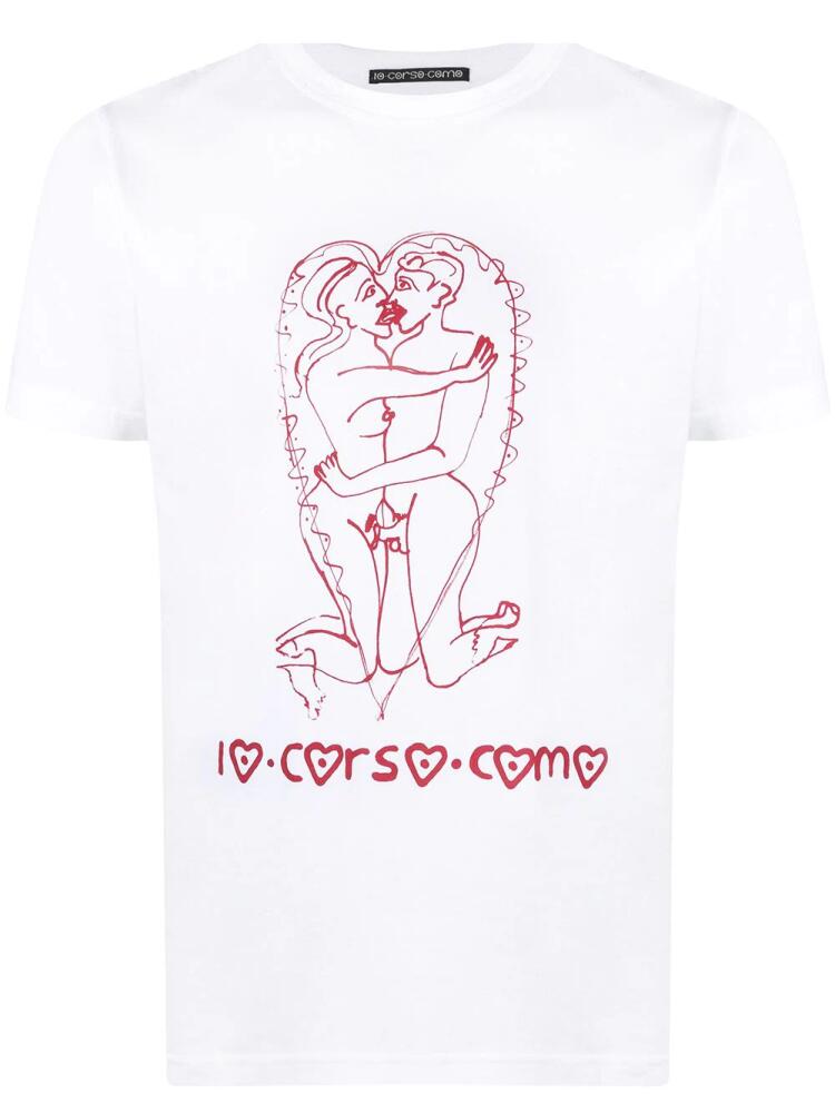 10 CORSO COMO graphic print short-sleeved T-shirt - White Cover