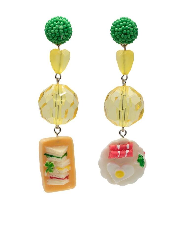 Amir Slama food drop earrings - Yellow Cover