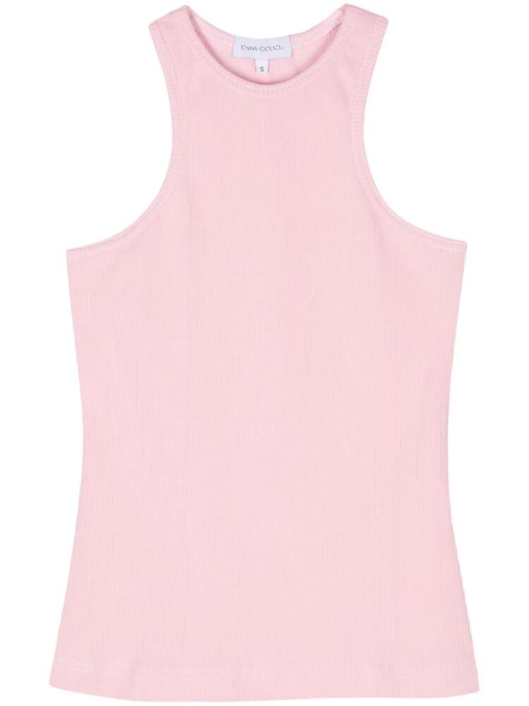 Ioana Ciolacu ribbed tank top - Pink Cover