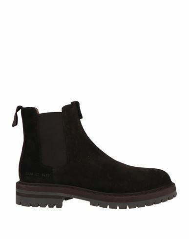 Common Projects Man Ankle boots Dark brown Leather Cover