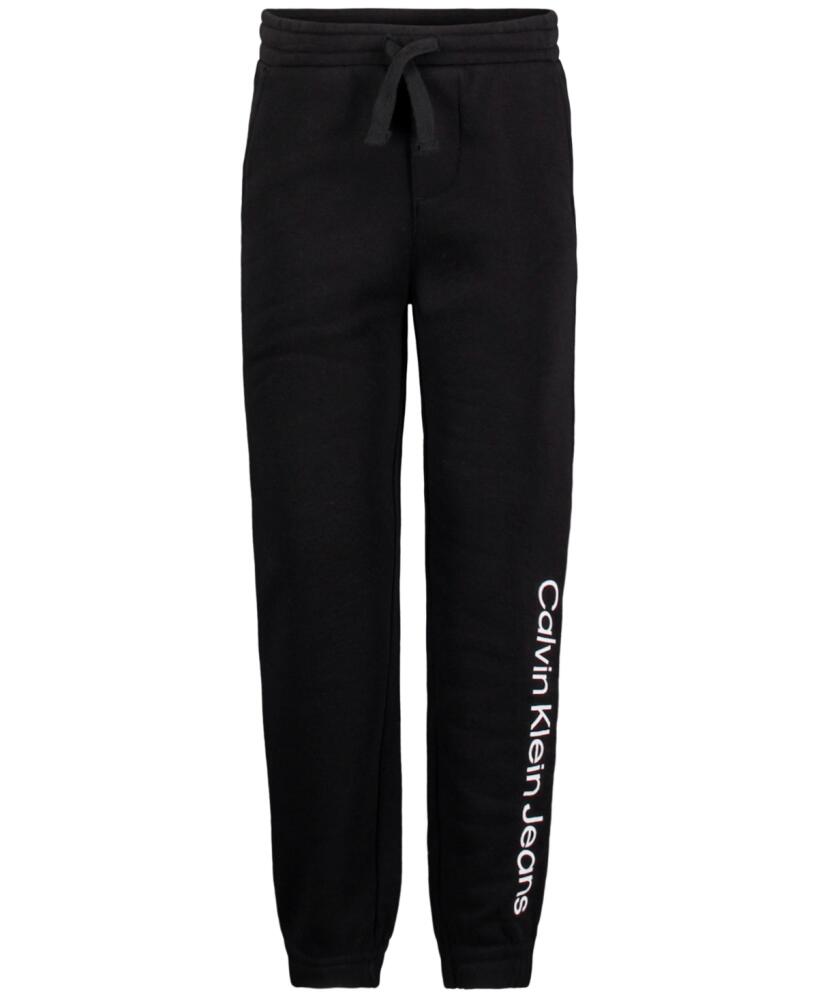 Calvin Klein Big Boys Logo Leg Jogger - Black Cover