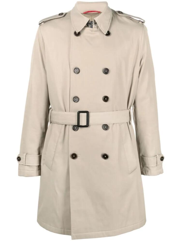 Fay padded trench coat - Neutrals Cover