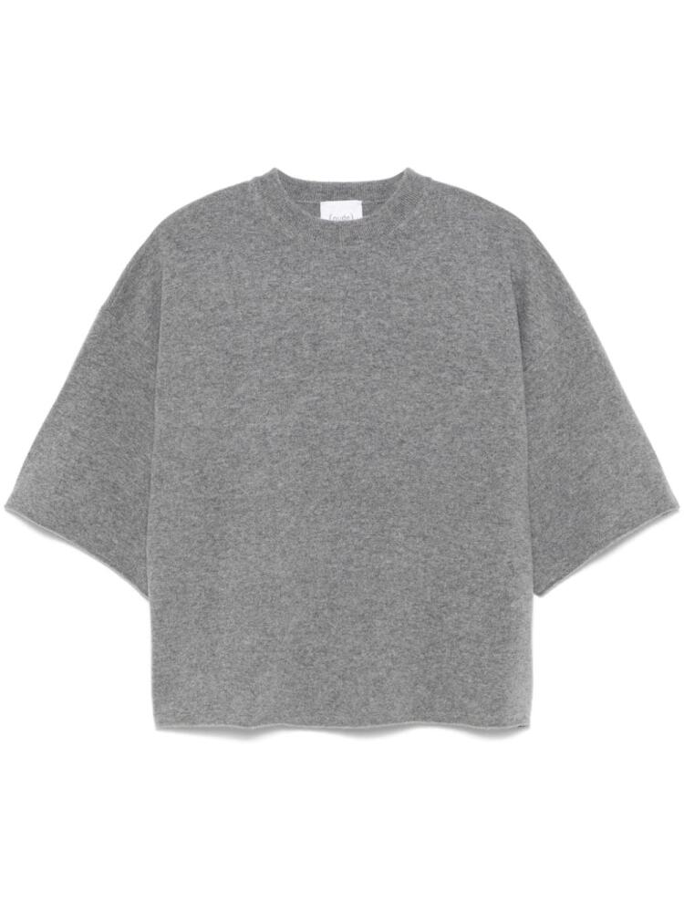 Nude virgin wool sweater - Grey Cover