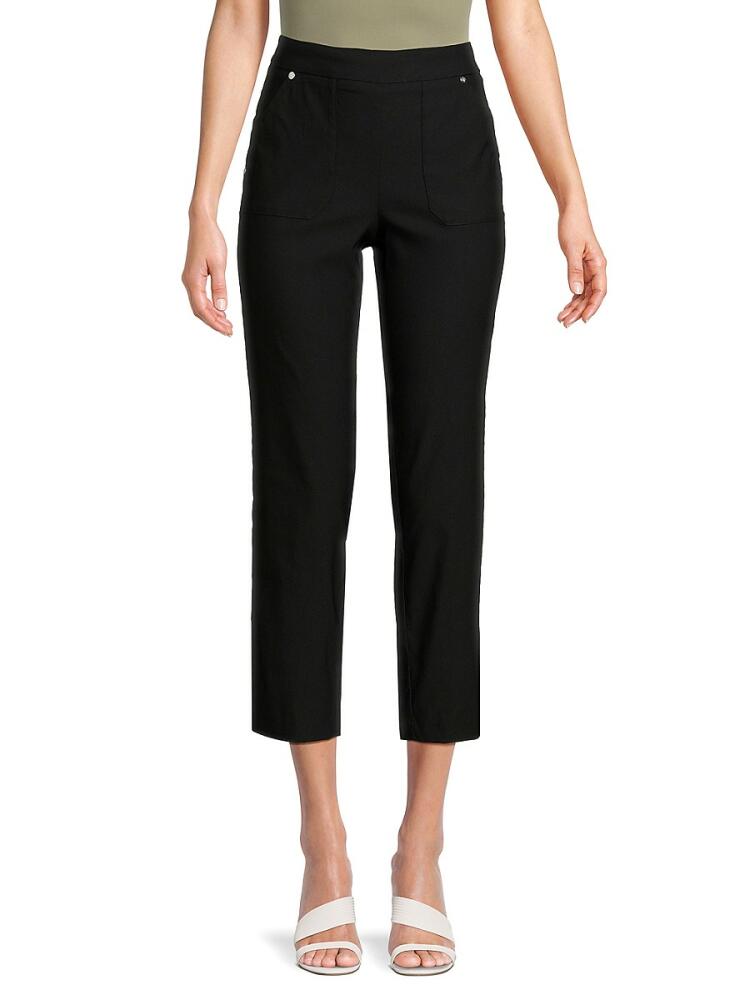 NANETTE nanette lepore Women's Solid Cropped Pants - Very Black Cover