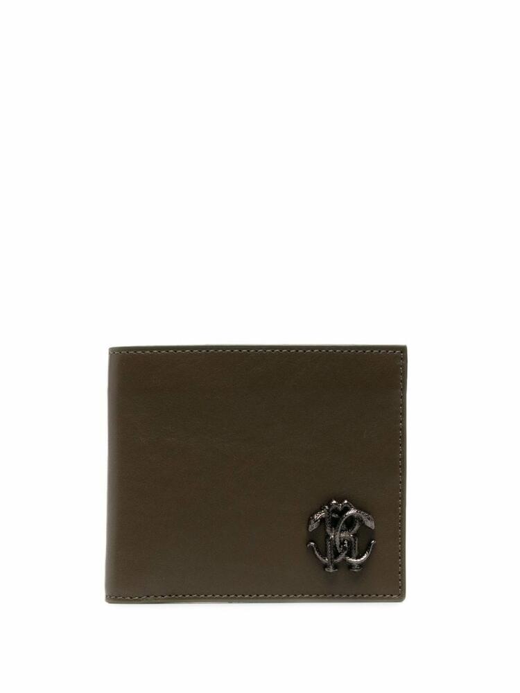 Roberto Cavalli logo-plaque leather wallet - Brown Cover