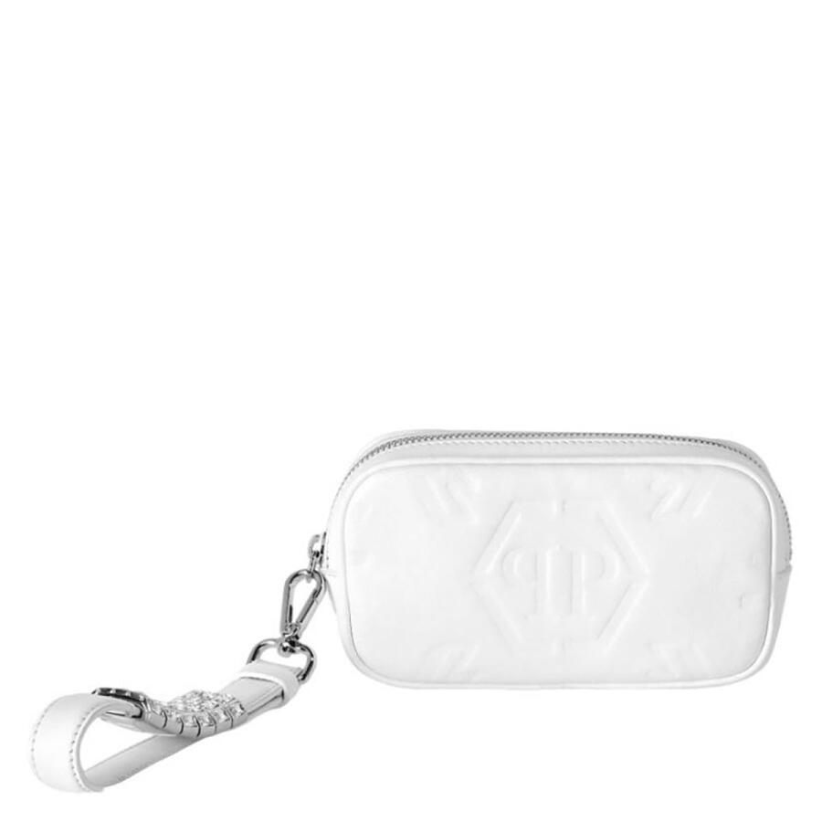 Philipp Plein Embossed Monogram Mini Wristlet Bag Cover