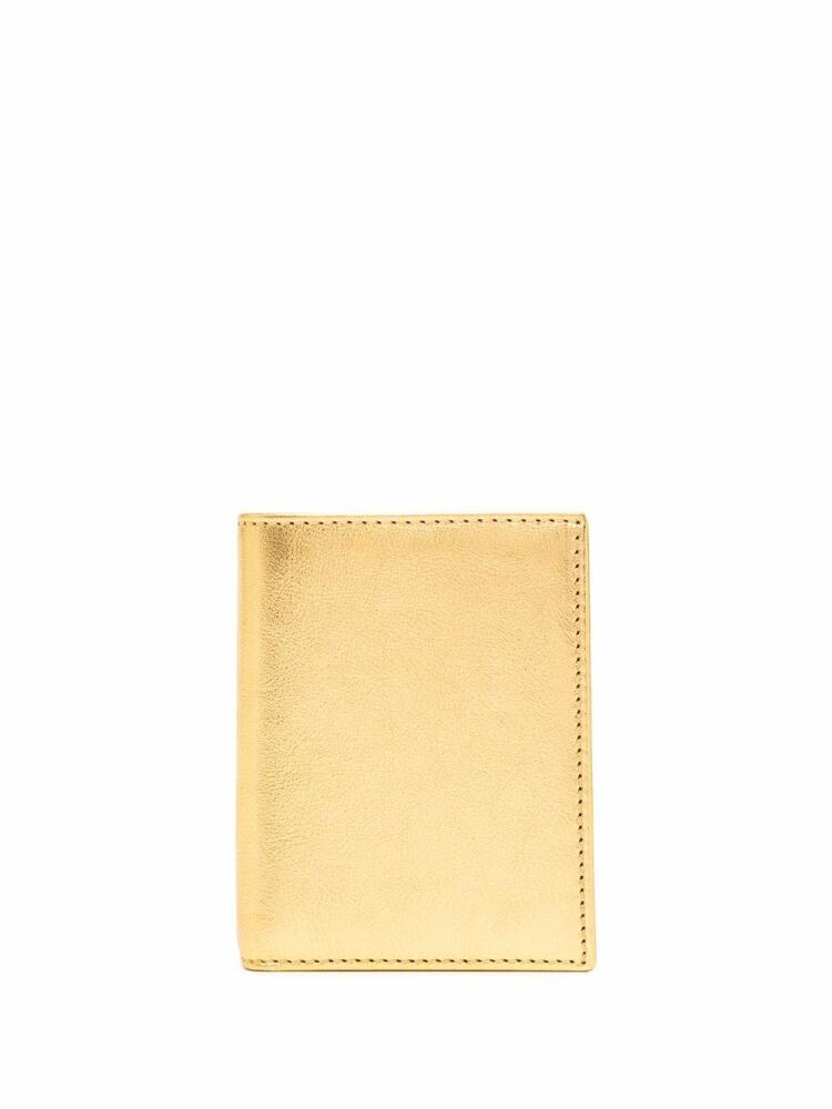 Comme Des Garçons Wallet metallic bi-fold cardholder - Gold Cover