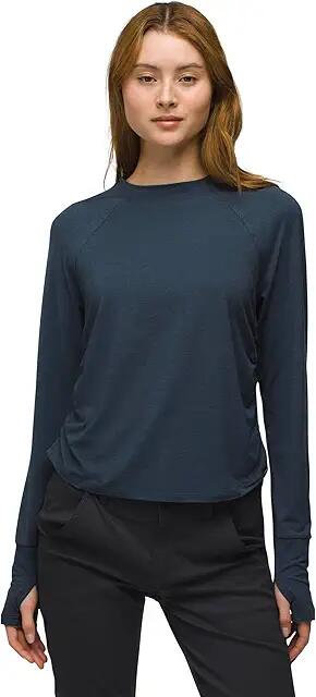 Prana Sol Searcher LS Crew (Stormy Night) Women's Sweatshirt Cover