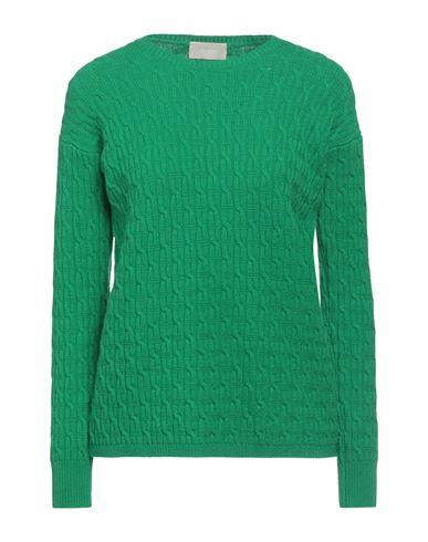 Drumohr Woman Sweater Green Lambswool Cover