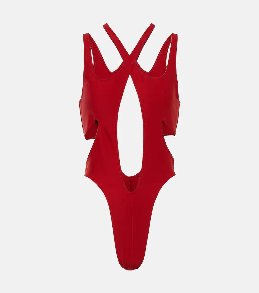 Mugler Cutout swimsuit Cover