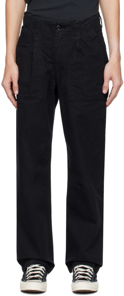 Noah Black Pleated Trousers Cover