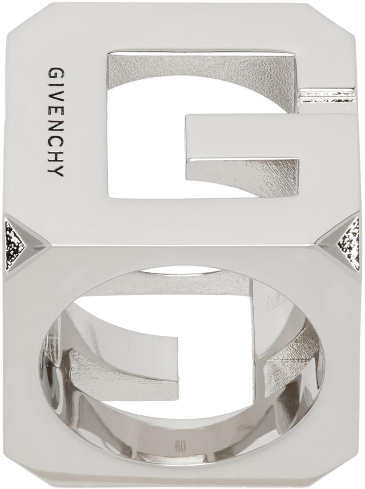 Givenchy Silver G Cube Ring Cover