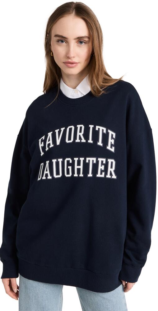 Favorite Daughter Collegiate Sweatshirt Navy Cover