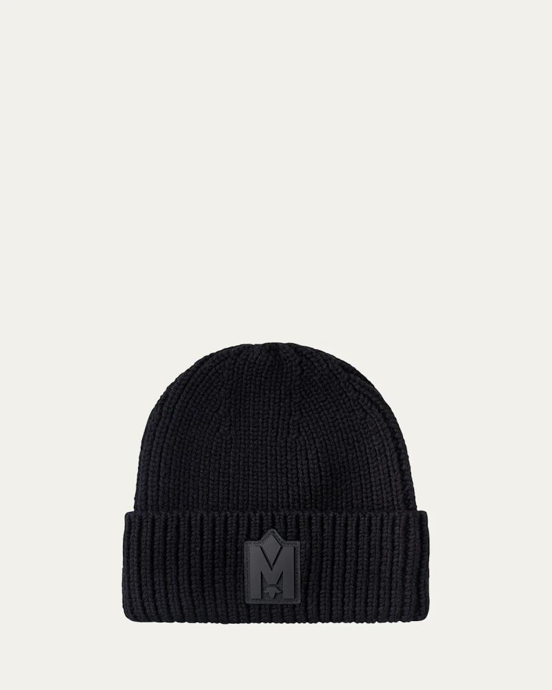 Mackage Jude Hand-Knit Logo Beanie with Ribbed Cuff Cover