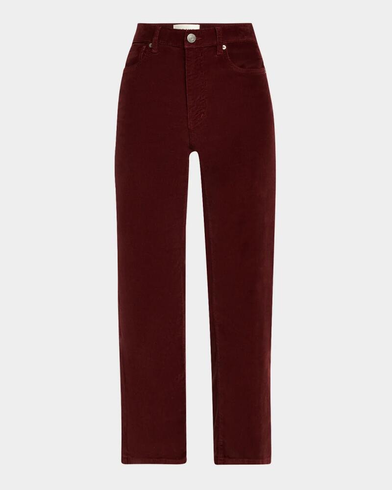 FRAME Le Sleek Cropped Stretch Corduroy Pants Cover