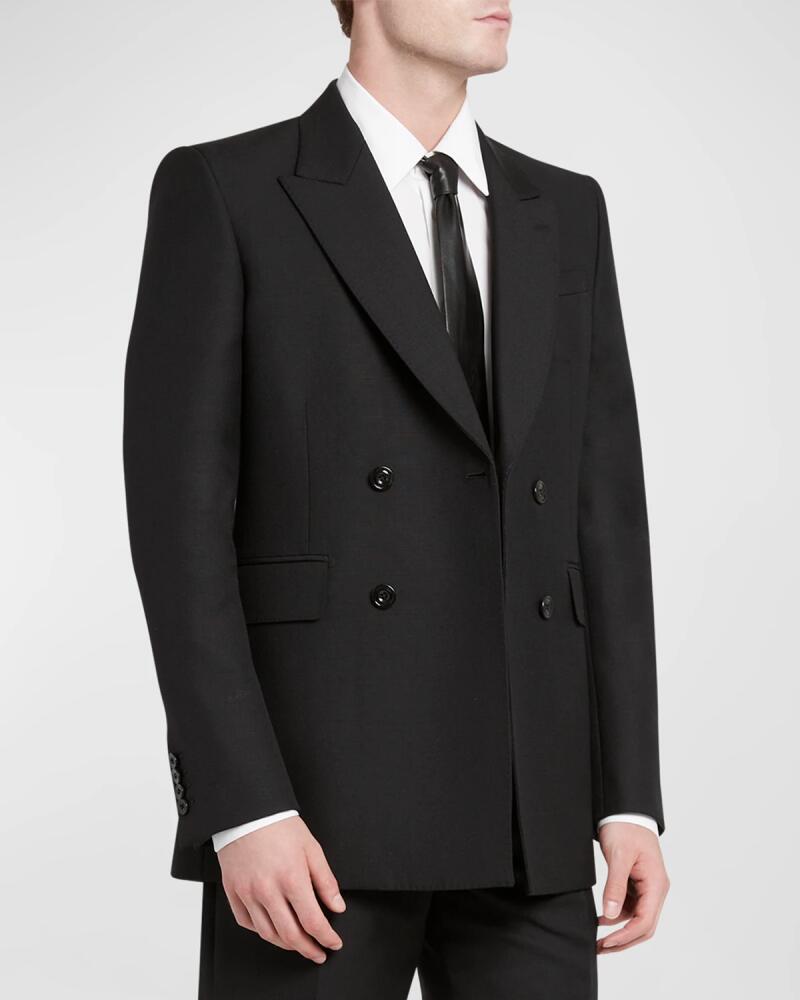 Alexander McQueen Men's Wool Double-Breasted Sport Jacket Cover