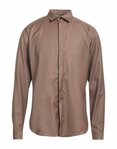 Costumein Man Shirt Brown Virgin Wool Cover