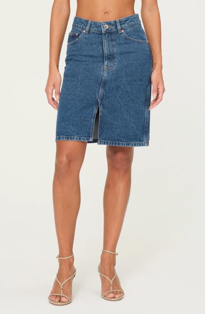 DL1961 Lexie High Waist Denim Skirt in North Beach Cover