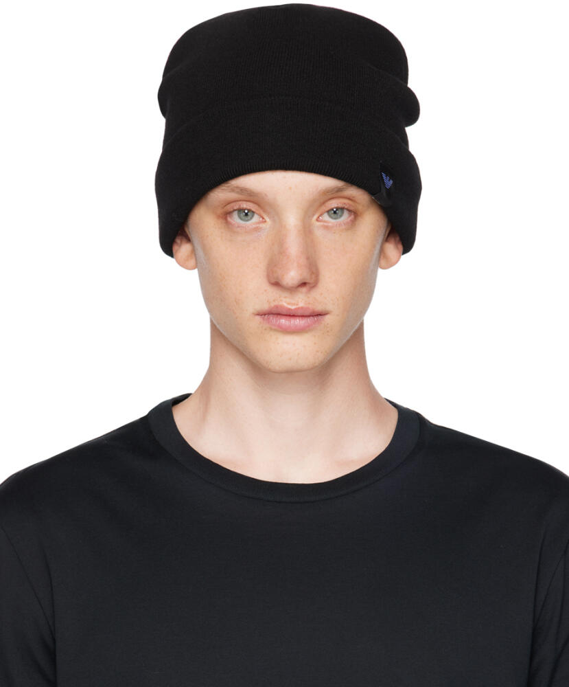 Emporio Armani Black Flag Beanie Cover