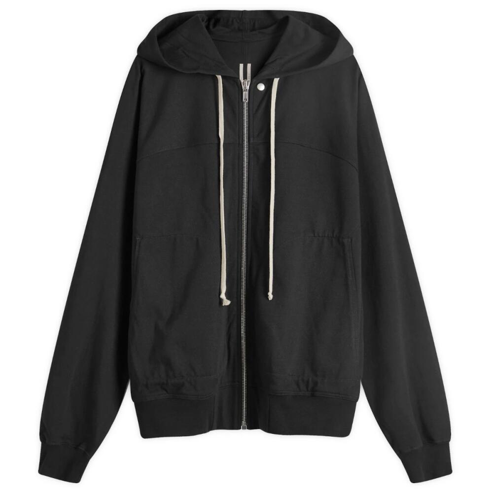 Rick Owens Men's Heavy Jersey Windbreaker Jacket in Black Cover