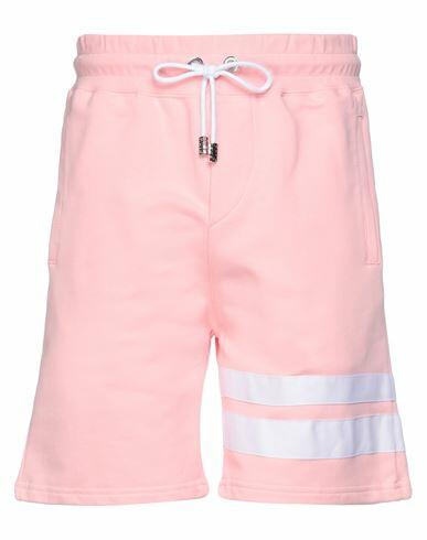 Gcds Man Shorts & Bermuda Shorts Pink Cotton Cover