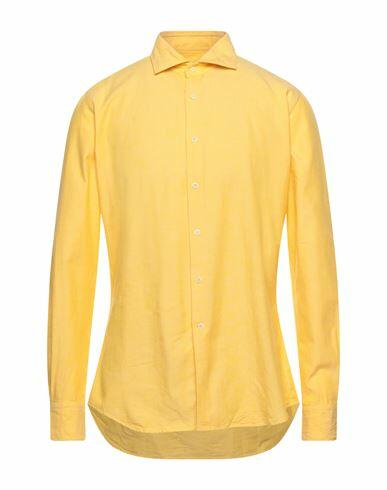 Glanshirt Man Shirt Yellow Cotton Cover