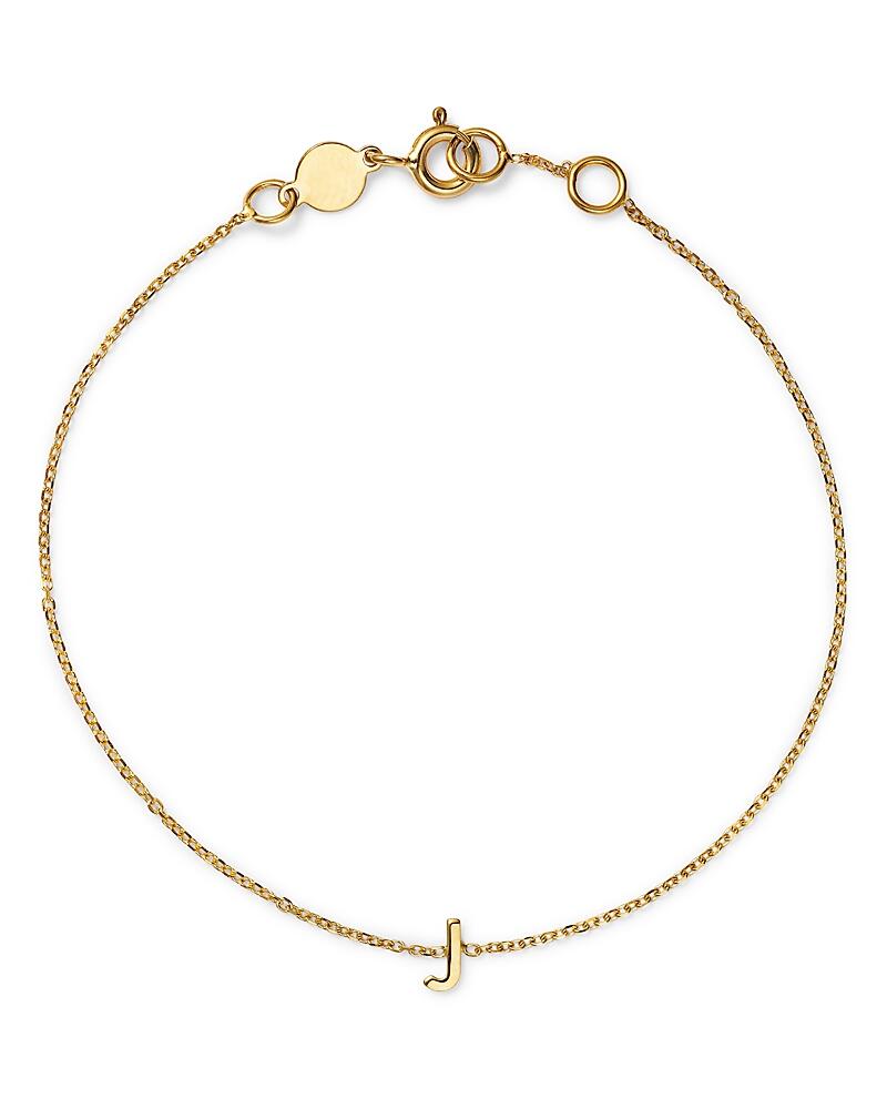 Moon & Meadow 14K Yellow Gold Initial Chain Bracelet Cover