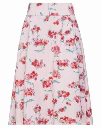 Patrizia Pepe Woman Midi skirt Pink Polyester, Elastane Cover