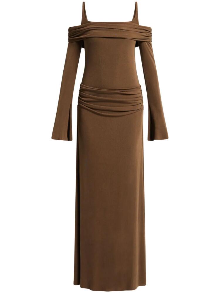 CHATS BY C.DAM Rosa maxi dress - Brown Cover