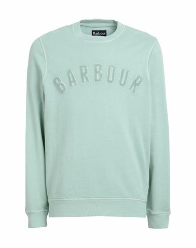 Barbour Man Sweatshirt Light green Cotton Cover