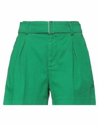 N°21 Woman Shorts & Bermuda Shorts Green Cotton, Elastane Cover