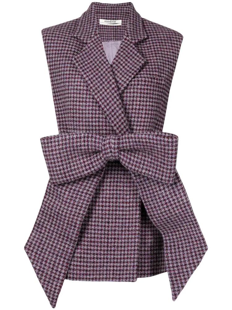 Kimhekim wool sleeveless blazer - Purple Cover