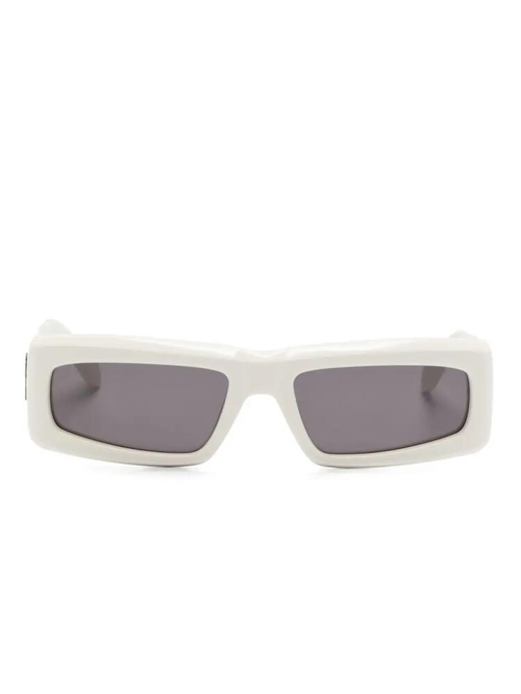 Palm Angels Eyewear Yreka rectangle-frame sunglasses - White Cover