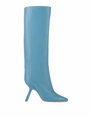 Sebastian Milano Woman Boot Azure Leather Cover