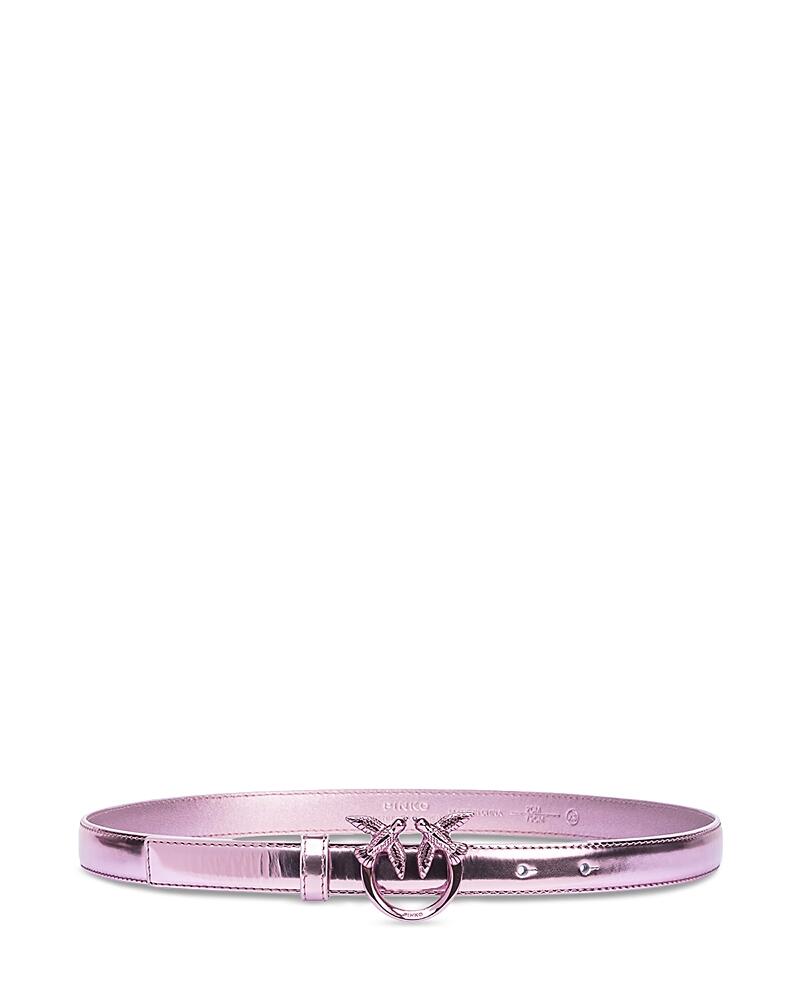 Pinko Women's Love Berry H2 Mirror Leather Belt Cover