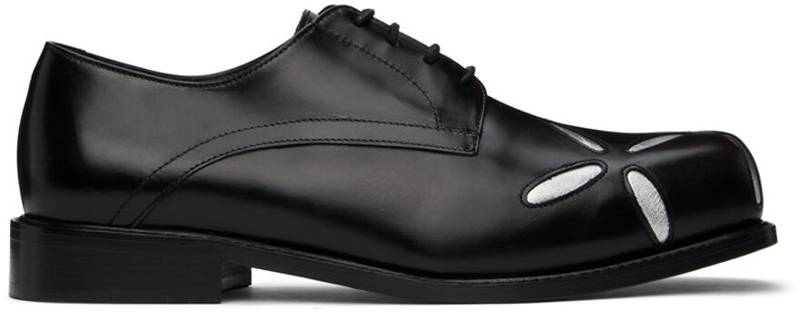 Stefan Cooke SSENSE Exclusive Black & Silver Oxfords Cover