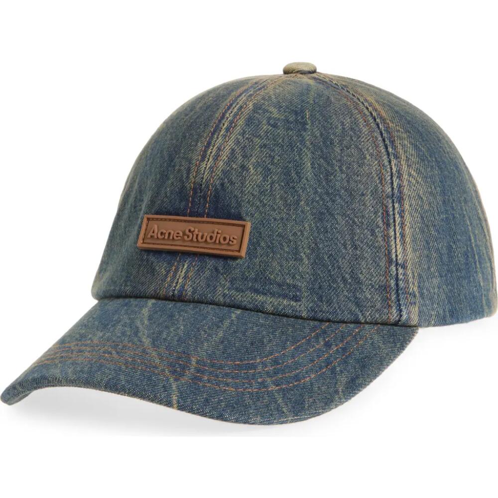 Acne Studios Denim Baseball Cap in Dark Blue Cover