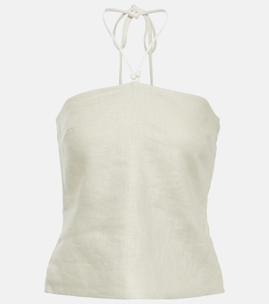 SIR D'Orsay halterneck linen top Cover